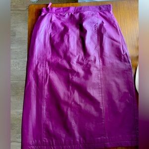 Prezzia Retro/Vintage Leather Skirt, Size 10